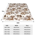 thumbnail image 3 of Rateoe leaf Moose fox owls tree Print Fuzzy Fleece Throw Blanket Extra Large,Super Soft,Fluffy and Warm Blankets for Couch,Bed,All Season Use (40"x30"), 3 of 8