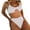 White, variant on Aayomet Womens Bikini Women Swimsuit Swimsuit Bikini Beachwear Bandage Swimsuit Set Push Up Split Swimwear Two-piece Split,Pink M
