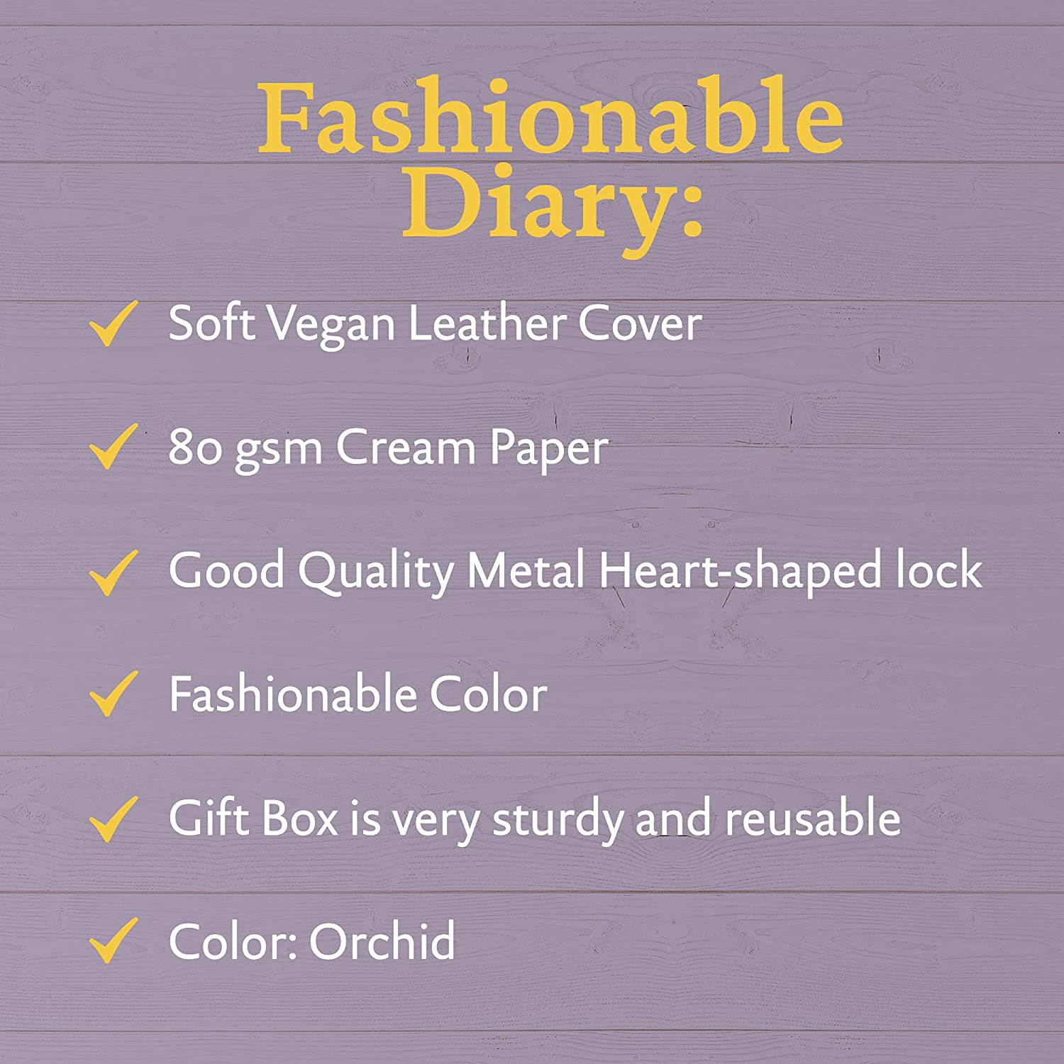 Diary for Girls with Lock, Diary with Lock for Girls Ages 8-12, Heart-Shaped Locked Journal for Women, Gold Edged Pages
