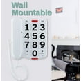 thumbnail image 2 of Home Intuition Big Button Corded Phone with Extra Loud Ringer for Hearing and Visually Impaired Telephone for Seniors, 2 of 7
