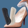 thumbnail image 1 of 2pairs Heel Grips For High Heels,silicone Heels Sticker Grip For Loose Shoes Anti Slip Prevent Rubbing Blisters, 1 of 5