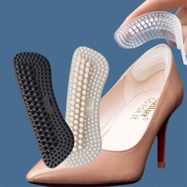 2pairs Heel Grips For High Heels,silicone Heels Sticker Grip For Loose Shoes Anti Slip Prevent Rubbing Blisters