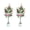 Rose red rose, variant on 2PC Lifelike & Maintenance-Free Artificial Rose Flower Tree – Faux Silk Leaves & Realistic Blooms, Decorative Plant in White Pot