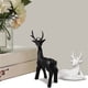 thumbnail image 5 of Escultura De Alce, Figuras De Renos Navideños, Y Negro, 2 Piezas, Líneas Limpias, Acabado Mate Para La Familia, 5 of 7
