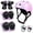 Glitter Purple, variant on 7 Pack Protective Gear Set rainbow color,Adjustable PC EPS MultiSport Helmet with Adjustable Knee Elbow Wrist Pads for Kids Youth Adult for Skateboard, Scooter, Balance Bike, Roller Skating