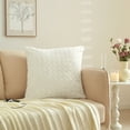 thumbnail image 2 of Mainstays 22" x 22" Rosette Faux Fur Decorative Pillow for Adults, Vanilla Dream, 2 of 5