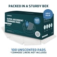 thumbnail image 4 of Almohadillas Lunderg superabsorbentes, 100 unidades, de grado médico, 4 of 6