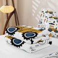 thumbnail image 5 of Erosebridal Cartoon Construction Truck Zipper Twin Comforter Sets with Fitted Sheet and 2 Pillowcases,Pine Tree Zipper Bedding Set For Boys,4pcs, 5 of 7