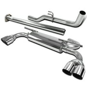 Spec-D Tuning 2.5" S/S Quad Tip Catback Exhaust System Compatible with 2009-2014 Hyundai Genesis Coupe 2.0T