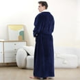 thumbnail image 3 of Mens Robe, PUTUO Robes for Men, Soft Plush Full Length Robe Winter Warm Fuzzy Luxury Spa Dressing Gown with Pockets Shawl Collar Housecoat, 3 of 8