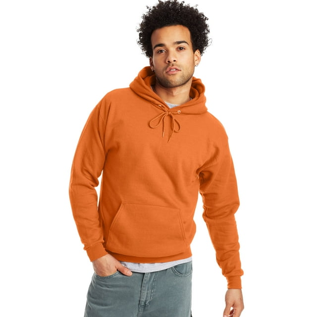 Hanes Chandail à Capuchon en Molleton EcoSmart pour Hommes, G, Orange Sécurité
