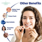 J.Health Dental-Grade Night Guard for Teeth Grinding – 4 Moldable Sizes, Custom-Fit Bruxism Mouth Guard for Nighttime Teeth Clenching & Comfort (Includes Storage Case)