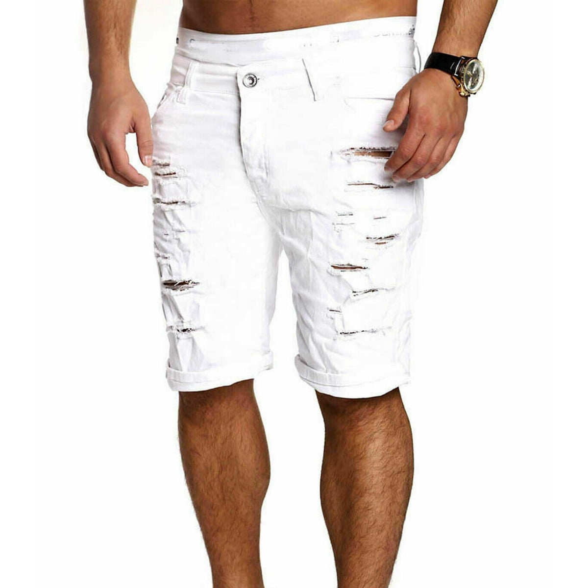 ripped skinny shorts