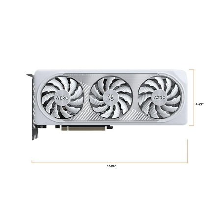 GIGABYTE - NVIDIA GeForce RTX 4060 AERO OC 8GB GDDR6 PCI Express 4.0 Graphics Card - White