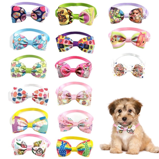 Exquisito Perro Huevo De Pascua Conejito Pajarita Festival Collar De Perro Accesorios Para Perros Corbatas De Moda Para Mascotas Cateissary PT002172-00