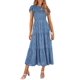 thumbnail image 1 of Vestido midi PRETTYGARDEN con estampado floral para verano 2025 para mujer, 1 of 9