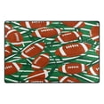thumbnail image 2 of Ryvnso Rugby Balls Football Area Floor Mat Non-Slip Carpet Soft Rugs Doormats 60" x 39", 2 of 7