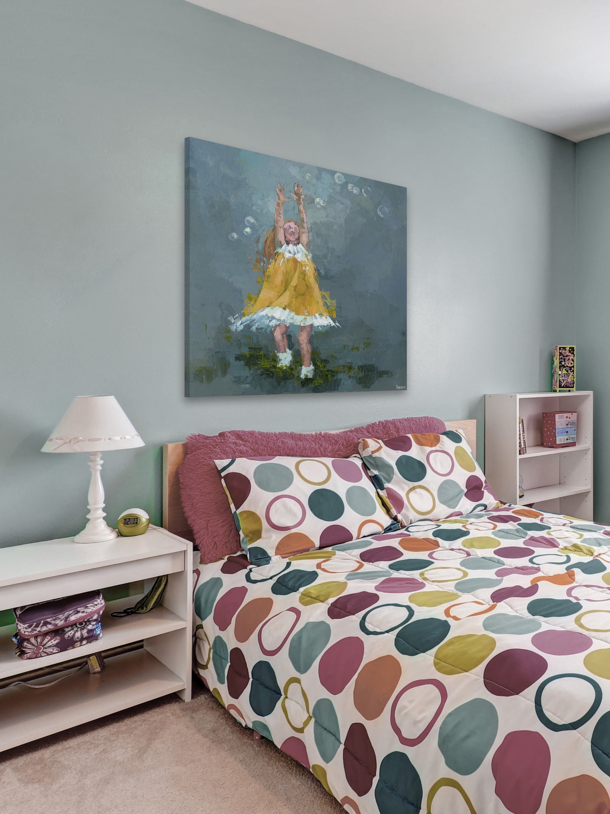 Parvez Taj Little Yellow Dress Canvas Wall Art