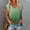 Green, variant on Womens Tshirts Soft Cotton Ribbed Fitted Scoop Neck Long Sleeve Top Womens Tees Blue XL