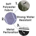 thumbnail image 7 of 4PCS/Set Majestic Bald Eagle Shower Curtain, Pine Tree Foggy Woodland Wilderness Animal Wildlife Misty Forest Bathroom Decor, Non-slip Bath Rugs Toilet Mat, Eagles Gifts for Men, Flying Eagle, 7 of 7