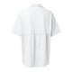 thumbnail image 3 of Gibobby Playera de Manga Corta con Cuello Redondo Algodón Lino Casual Suelto Personalidad Impreso Solapa Botón Manga Corta(Blanco,CH), 3 of 5