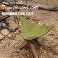 thumbnail image 2 of Taburete de lona de nailon triangular impermeable, sin patas, portátil, 2 of 4