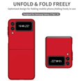 thumbnail image 4 of KAIYANG Funda para teléfono Samsung Galaxy Z Flip3 5G Funda protectora antihuellas con tapa vertical Estilo C Samsung Galaxy Z Flip3 Rojo, 4 of 5