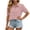 Pink, variant on Tqcoqu Shirts for Women Puff Sleeve Button Down Summer Casual Fit Blouses Collared Work Tops,Army Green,Women's S-XXL