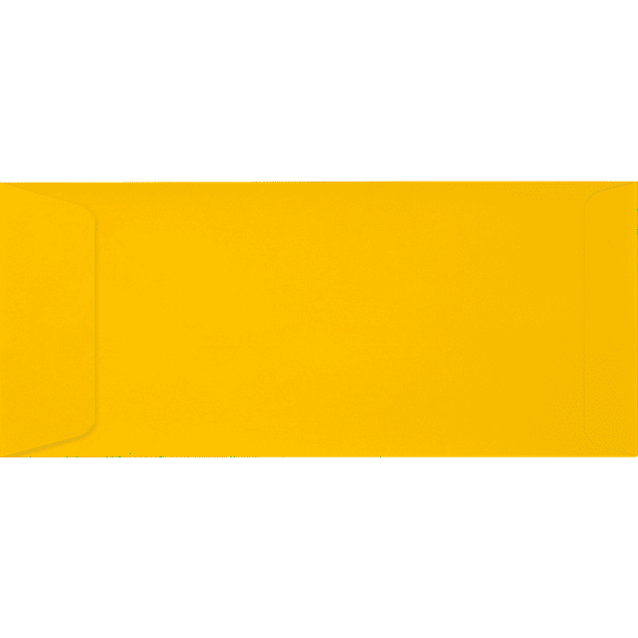 LUXPaper #10 Open End Envelopes w/Peel & Press, 4 1/8 x 9 1/2, Sunflower Yellow, 1000/Pack