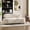 Beige, variant on Christopher Knight Home 66" Modern Curved Velvet Sofa with Oval Back for Living Room, 3 Seats, Nomad
