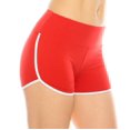 thumbnail image 1 of Shorts Booty SIEMPRE Sexy Lindos Suaves para Yoga y Danza Rojo Blanco Mujer, 1 of 6
