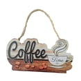 thumbnail image 2 of Letrero de barra de café, decoración de pared de cocina con cuerda, rústico, decorativo, para cafetería B, 2 of 8