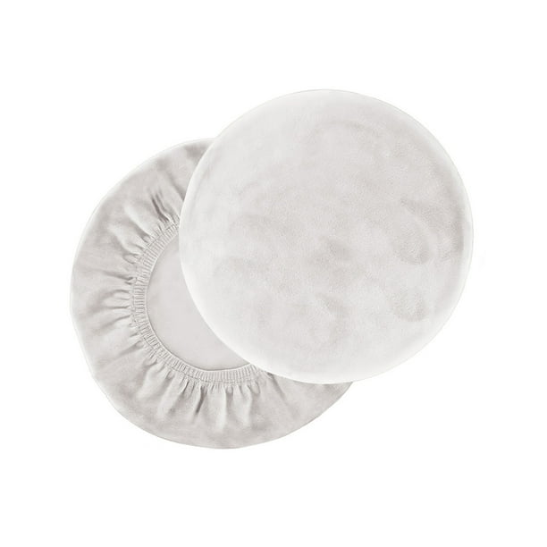 2 fundas para taburete Naiovety material terciopelo Blanco L