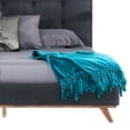 thumbnail image 4 of Adia Platform King Bed, Dark Gray Button Tufted Polyester Upholstery, 4 of 7