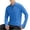 Blue, variant on HAOTAGS Men's Quick Dry Sport Shirts Half Zip Athletic Workout Tops Active Shirts for Running Black Size 3XL