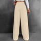 thumbnail image 4 of WILLBEST Pantalones Casuales de Mujer de Cintura Alta, Versátiles, Cómodos y de Pierna Ancha para Otoño E Invierno. Extra Grande, 4 of 8