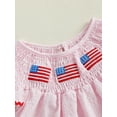 thumbnail image 5 of Okbabeha Toddler Baby Girl 4th of July Outfits Infant Ruffle USA Flag Fourth of July Dress Summer Independence Day Clothes, 5 of 7