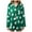 X-Dark Green, variant on Lovskoo Women's Satins Silk Trim Detachable Nightwear Long Sleeve Blouse and Trousers Sleepwear Two-Piece Pajamas Sets Pink XL