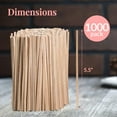 thumbnail image 3 of Prestee Wooden Coffee Stirrer - 1000 Disposable 5.5 inches Long Wooden Stir Sticks for Coffee and Cocktails - Smooth, Splinter-Free Beverage Mixers - Ideal for Cafe, Bars and Drink Stations, 3 of 6