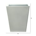 thumbnail image 2 of Nearly Natural 15" Classic Square Metal Planter, 2 of 3