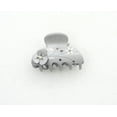 thumbnail image 2 of Faship Premium Rhinestone Crystal Gray Cellulose Acetate Floral Art Deco Hair Claw Clips, 2 of 7