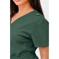 thumbnail image 4 of Dodo - Women's V-Neck Hunter Green Scrub Top - Comfortable Workwear - 2XL, 4 of 7
