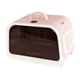 thumbnail image 1 of Bolsa transportadora para mascotas, jaula transpirable para gatos con termómetro, bolsa de viaje para gatos, transportadores para gatos rosa, 1 of 8