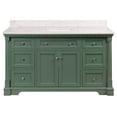 thumbnail image 6 of Sydney 60" Single Bathroom Vanity with Sage Green Cabinet and Engineered Marble Top, 6 of 7