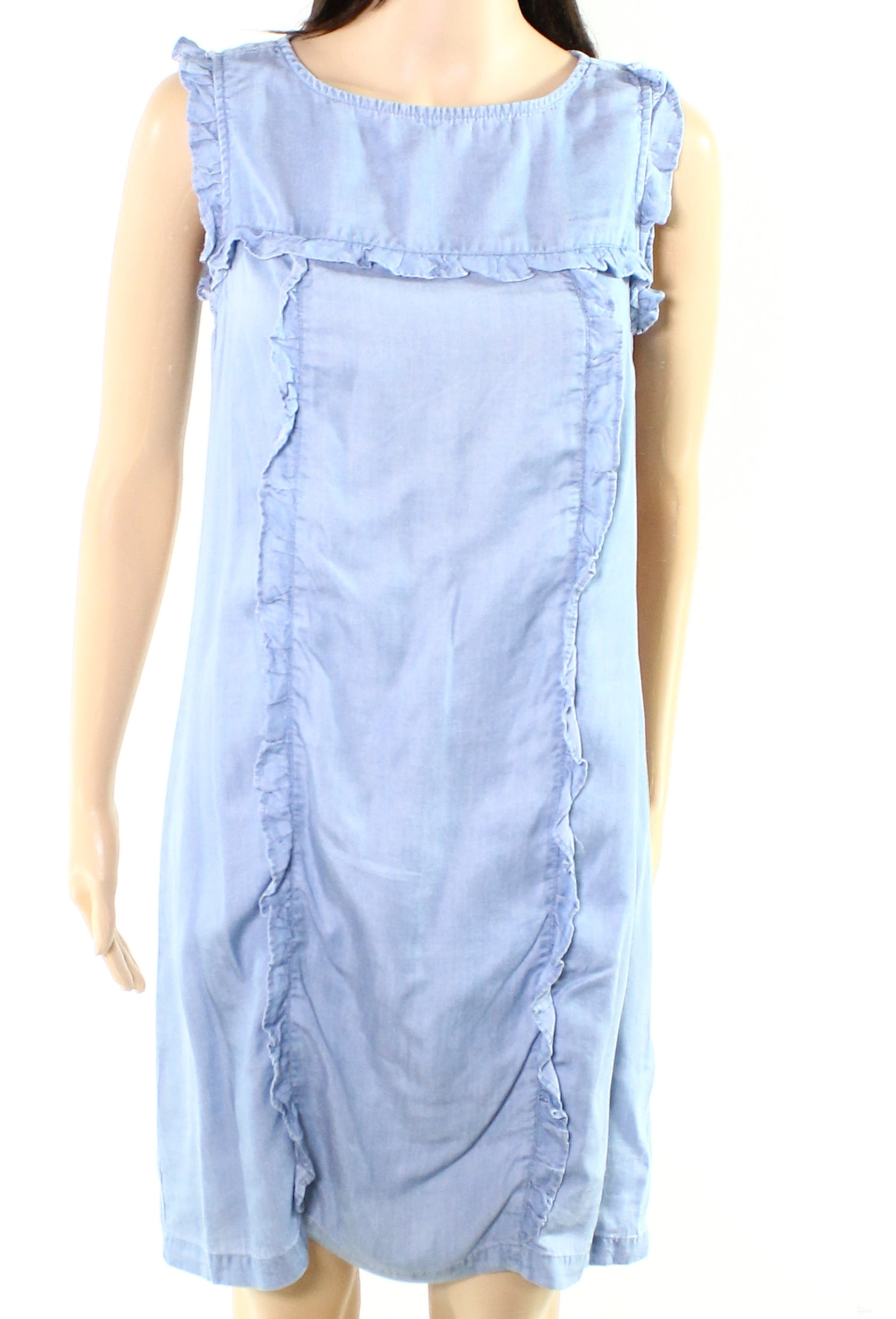 sharagano denim dress