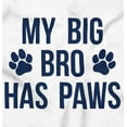 thumbnail image 2 of My Big Brother Has Paws Toddler Boy Girl T Shirt Infant Toddler Brisco Brands 5T, 2 of 6