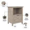 thumbnail image 3 of Bush Furniture Key West Nightstand with Drawer, Washed Gray, 3 of 5