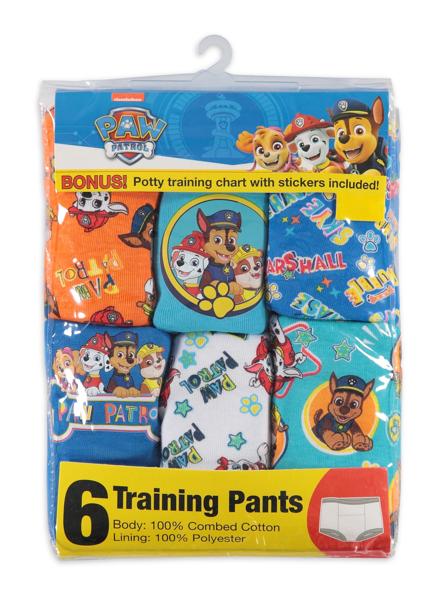 Paw Patrol Toddler Girls Training Pants, 3-Pack - Walmart.com