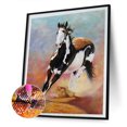 thumbnail image 2 of Patrón de caballo corriendo, taladro cuadrado completo, pintura de diamante, entusiastas de la artesanía Tmvgtek Arte deco, 2 of 9