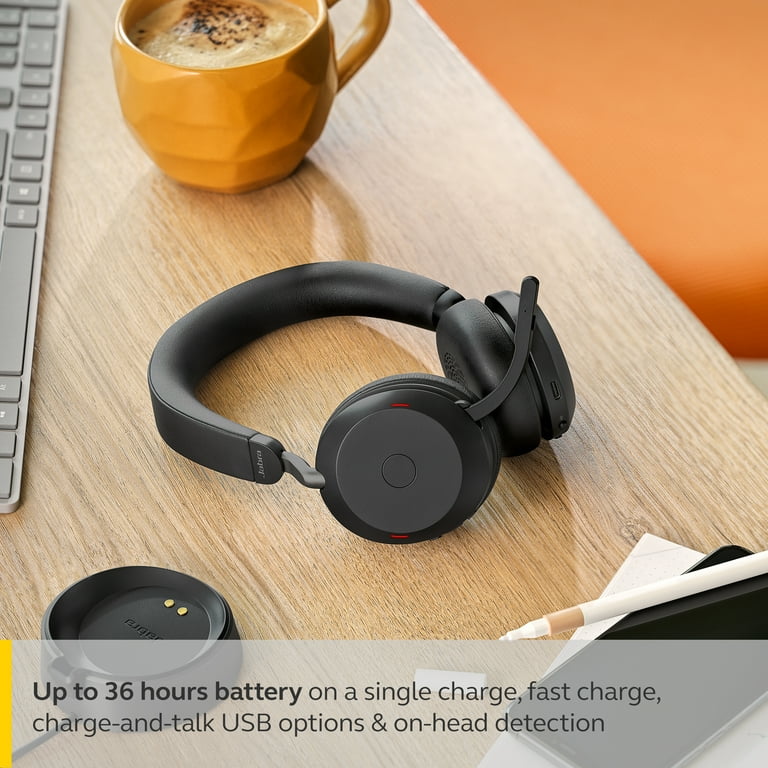 Jabra Evolve2 75 - USB-C MS Teams with Charging Stand